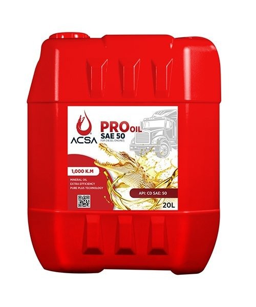 زيت محرك ديزل 20لتر (SAE 50) برو اويل من أكسا